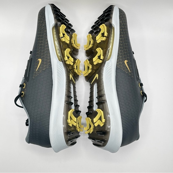 Men’s - Nike Air Zoom Infinity Tour 2 Black Gold Golf FD0217-003 New - Picture 8 of 16